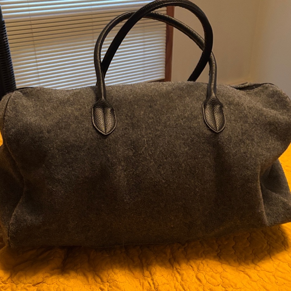 EUC DSW Gray and Black Overnight Bag